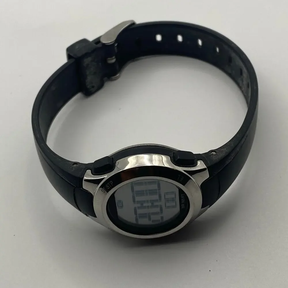 Stylish Amazon Essentials Digital Watch - Black Resin Working New Battery